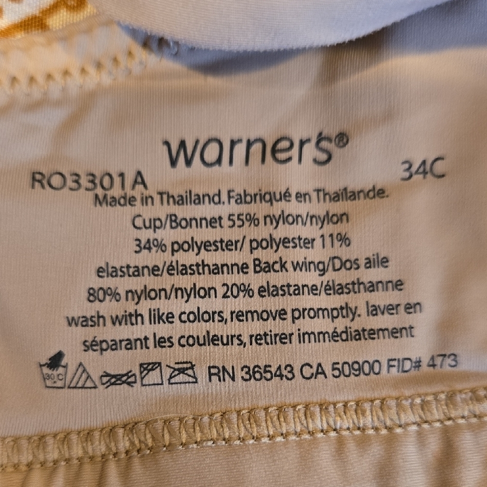 Warners Romantic Lace Padded Bra in Tan Size 34C - Picture 6 of 6